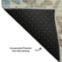5' X 8' Khaki And Teal Geometric Washable Area Rug With UV Protection