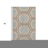 5' X 8' Khaki And Teal Geometric Washable Area Rug With UV Protection