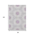 8' X 10' Lilac And Ivory Geometric Washable Area Rug With UV Protection