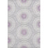 8' X 10' Lilac And Ivory Geometric Washable Area Rug With UV Protection