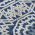 5' X 8' Navy Blue And Ivory Geometric Washable Area Rug With UV Protection