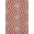 8' X 10' Red And Ivory Geometric Washable Area Rug With UV Protection