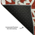 8' X 10' Red And Ivory Geometric Washable Area Rug With UV Protection