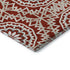 8' X 10' Red And Ivory Geometric Washable Area Rug With UV Protection