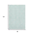 8' X 10' Aqua And Ivory Geometric Washable Area Rug With UV Protection