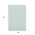9' X 12' Aqua And Ivory Geometric Washable Area Rug With UV Protection