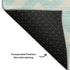 9' X 12' Aqua And Ivory Geometric Washable Area Rug With UV Protection