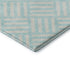 9' X 12' Aqua And Ivory Geometric Washable Area Rug With UV Protection