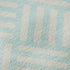 9' X 12' Aqua And Ivory Geometric Washable Area Rug With UV Protection