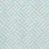 9' X 12' Aqua And Ivory Geometric Washable Area Rug With UV Protection
