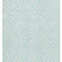 9' X 12' Aqua And Ivory Geometric Washable Area Rug With UV Protection
