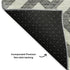 8' X 10' Charcoal And Ivory Geometric Washable Area Rug With UV Protection