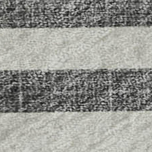 8' X 10' Charcoal And Ivory Geometric Washable Area Rug With UV Protection