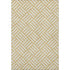 5' X 8' Gold And Ivory Geometric Washable Area Rug With UV Protection