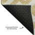5' X 8' Gold And Ivory Geometric Washable Area Rug With UV Protection
