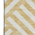 8' X 10' Gold And Ivory Geometric Washable Area Rug With UV Protection