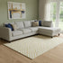 8' X 10' Gold And Ivory Geometric Washable Area Rug With UV Protection