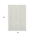 8' X 10' Ivory And Beige Geometric Washable Area Rug With UV Protection