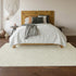 8' X 10' Ivory And Beige Geometric Washable Area Rug With UV Protection