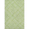 5' X 8' Lime Green And Ivory Geometric Washable Area Rug With UV Protection