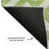 5' X 8' Lime Green And Ivory Geometric Washable Area Rug With UV Protection