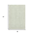 5' X 8' Mint Green And Ivory Geometric Washable Area Rug With UV Protection