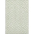 5' X 8' Mint Green And Ivory Geometric Washable Area Rug With UV Protection