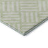 5' X 8' Mint Green And Ivory Geometric Washable Area Rug With UV Protection