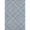 5' X 8' Navy Blue And Ivory Geometric Washable Area Rug With UV Protection