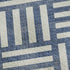 5' X 8' Navy Blue And Ivory Geometric Washable Area Rug With UV Protection