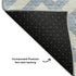 8' X 10' Sky Blue And Ivory Geometric Washable Area Rug With UV Protection