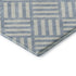 8' X 10' Sky Blue And Ivory Geometric Washable Area Rug With UV Protection