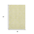 5' X 8' Yellow And Ivory Geometric Washable Area Rug With UV Protection