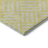 5' X 8' Yellow And Ivory Geometric Washable Area Rug With UV Protection
