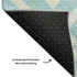 8' X 10' Aqua And Ivory Geometric Washable Area Rug With UV Protection
