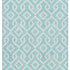 8' X 10' Aqua And Ivory Geometric Washable Area Rug With UV Protection