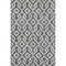 8' X 10' Black And Ivory Geometric Washable Area Rug With UV Protection
