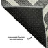 8' X 10' Black And Ivory Geometric Washable Area Rug With UV Protection
