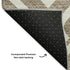 5' X 8' Brown And Ivory Geometric Washable Area Rug With UV Protection