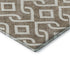 5' X 8' Brown And Ivory Geometric Washable Area Rug With UV Protection