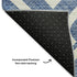 8' X 10' Blue And Ivory Geometric Washable Area Rug With UV Protection