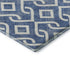 8' X 10' Blue And Ivory Geometric Washable Area Rug With UV Protection