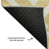 5' X 8' Gold And Ivory Geometric Washable Area Rug With UV Protection