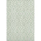 5' X 8' Mint Green And Ivory Geometric Washable Area Rug With UV Protection