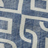 5' X 8' Navy Blue And Ivory Geometric Washable Area Rug With UV Protection