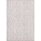 8' X 10' Pink And Ivory Geometric Washable Area Rug With UV Protection
