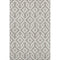 5' X 8' Taupe And Ivory Geometric Washable Area Rug With UV Protection