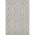 5' X 8' Taupe And Ivory Geometric Washable Area Rug With UV Protection