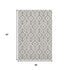 5' X 8' Taupe And Ivory Geometric Washable Area Rug With UV Protection