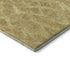 5' X 8' Gold And Beige Diamond Washable Area Rug With UV Protection